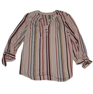 Per Seption Concepts cropped sleeve blouse, L